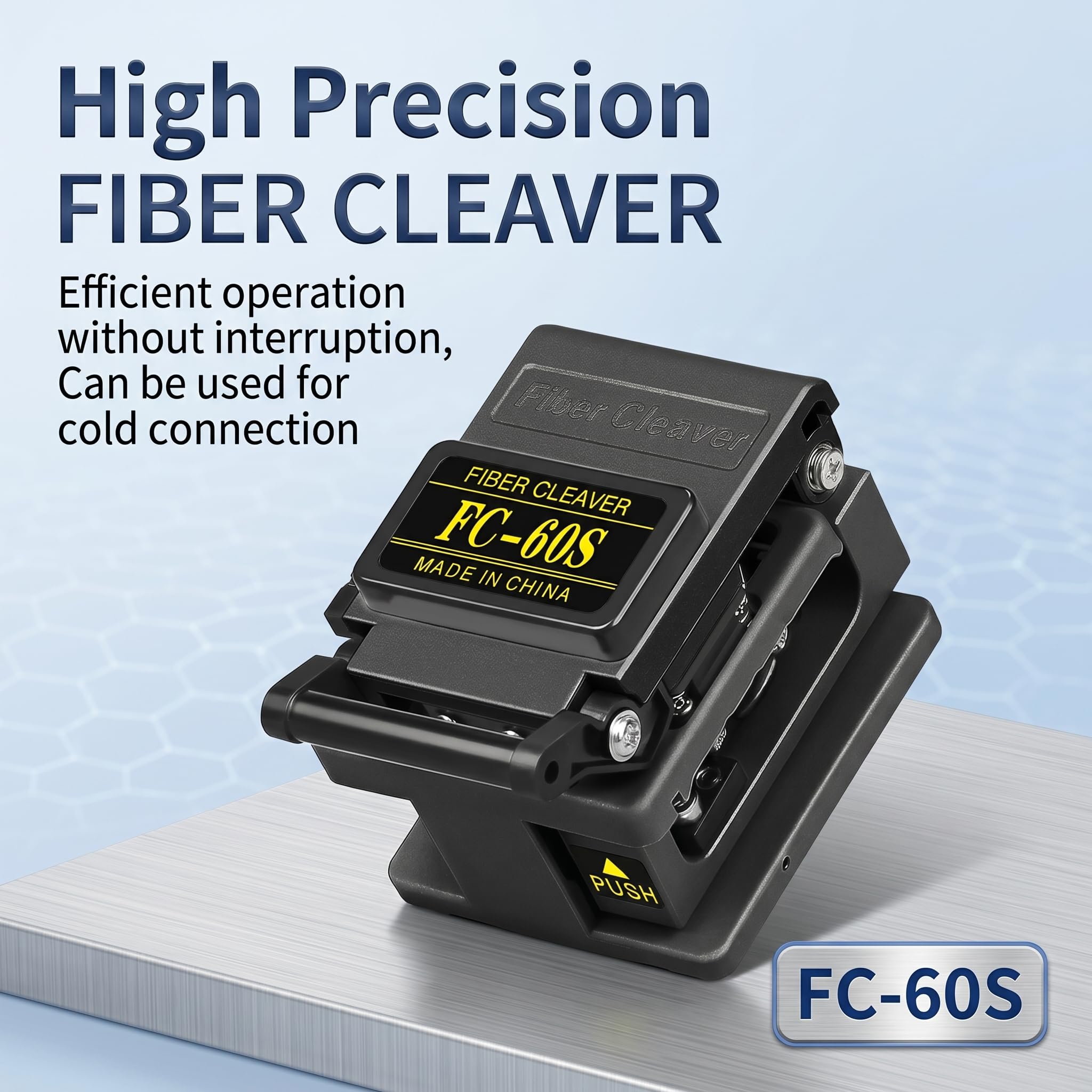 Lama per taglio a freddo della fibra ottica, per connessioni a freddo in fibra ottica, strumento di taglio per cavi con lama a 16 lati, Adatto per filo singolo da 0,25 mm e 0,9 mm