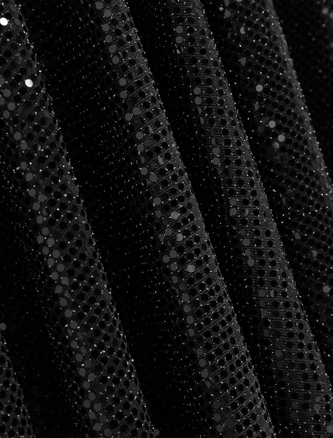 IBAKOM Women Sparkly Praise Dance Tunic Dress One Shoulder Gltter Sequins Worship Overlay Adult Church Liturgical Dancewear - Image 5