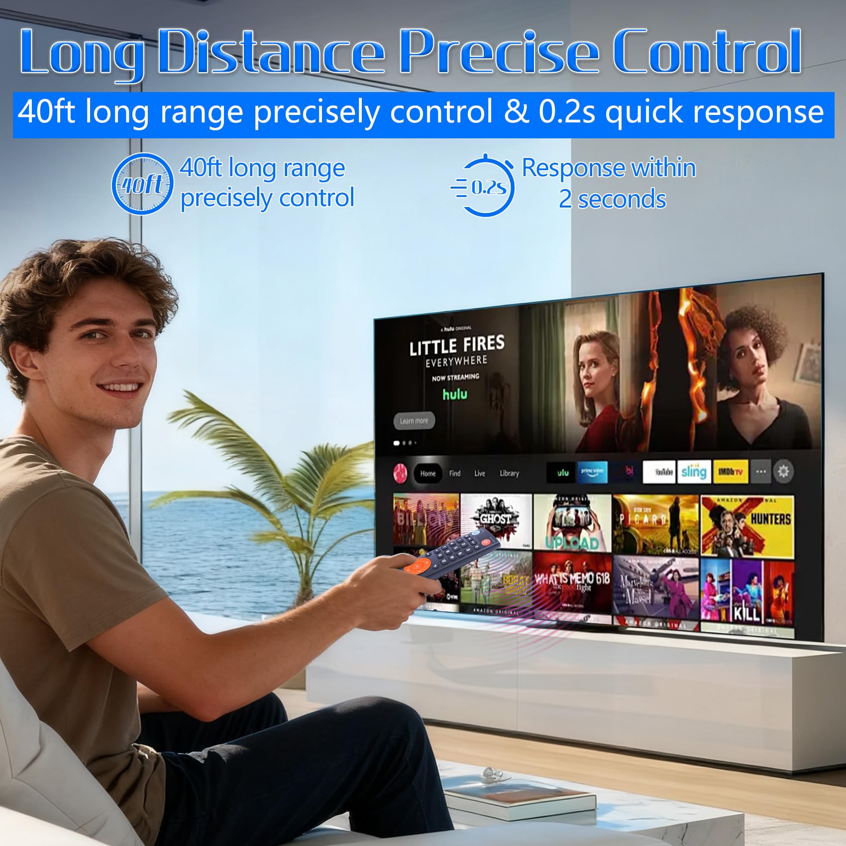Mando a distancia de voz V3 Plus, repuesto compatible con vSeeBox V3 Plus V3 Pro Smart Bluetooth control remoto de voz
