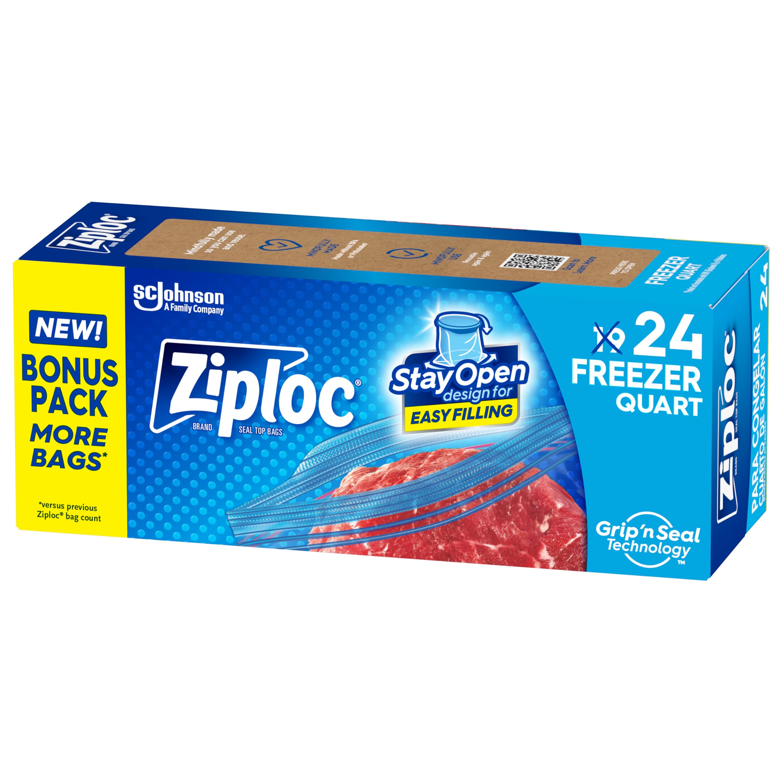 Ziploc Quart Freezer Bags Ziploc Quart Food Storage Freezer Bags