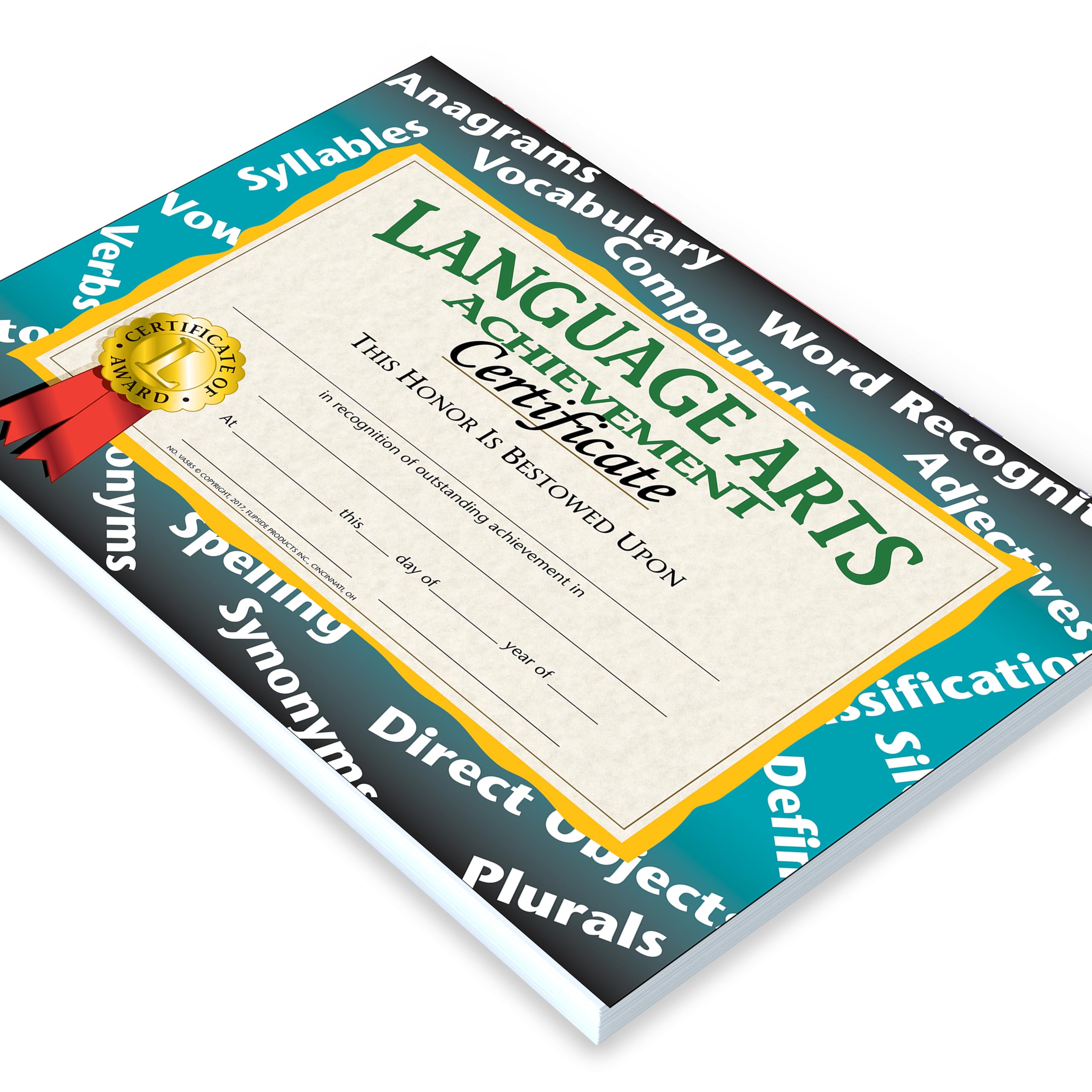 Hayes Language Arts Achievement Certificates, Achievement Recognition for Students, Customizable Awards, Teacher Awards, Full-Color Glossy Finish, 8.5" x 11" - 30 Pack
