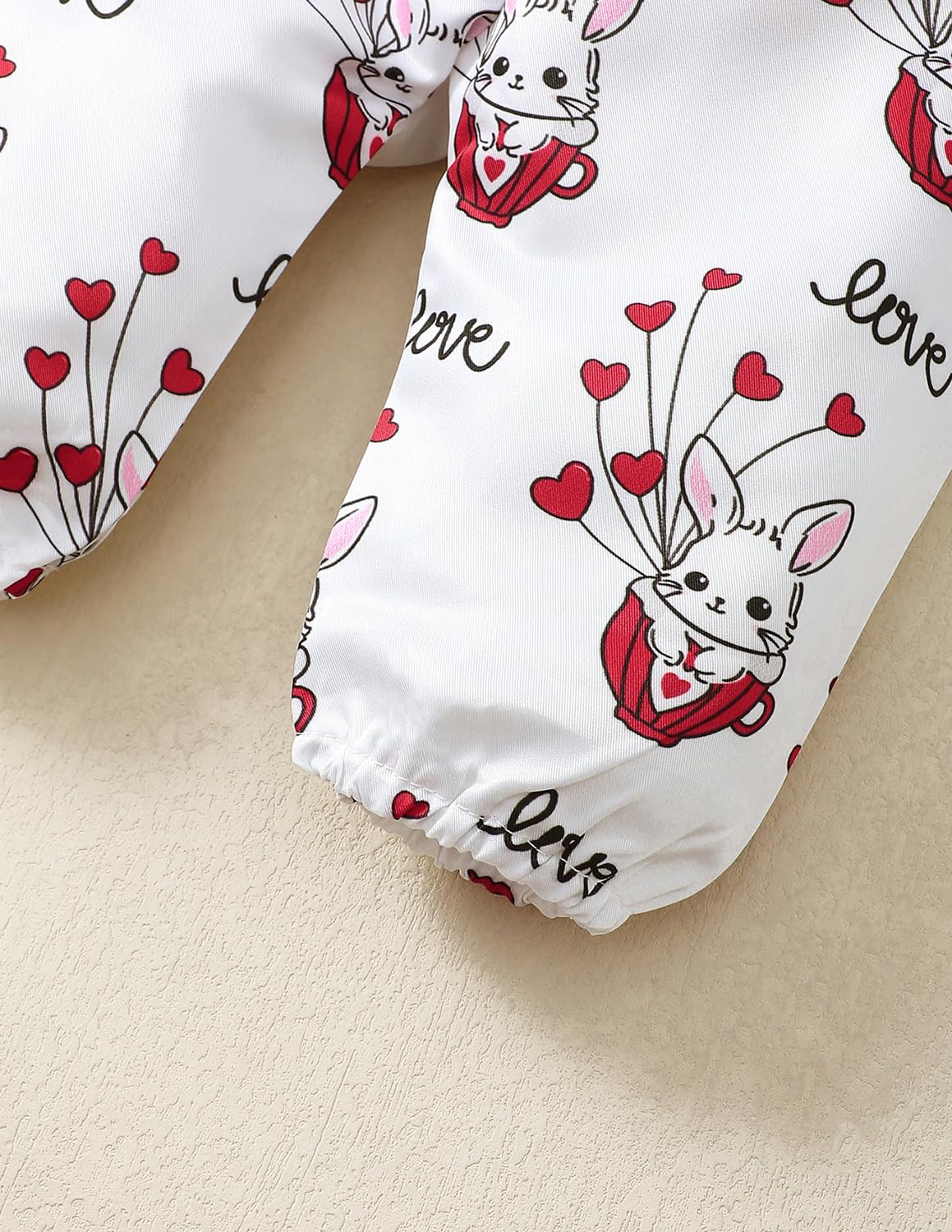 Neugeborenes Baby Mädchen Kleidung Langarm Rüschen Strampler Kaninchen Blumendruck Hose süße Stirnband