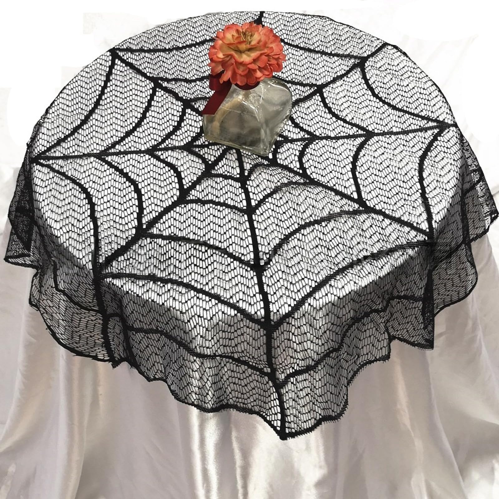 Set di runner da tavola e paralume a tema Halloween, lavabile in lavatrice, tovaglia decorativa e copertura per luci