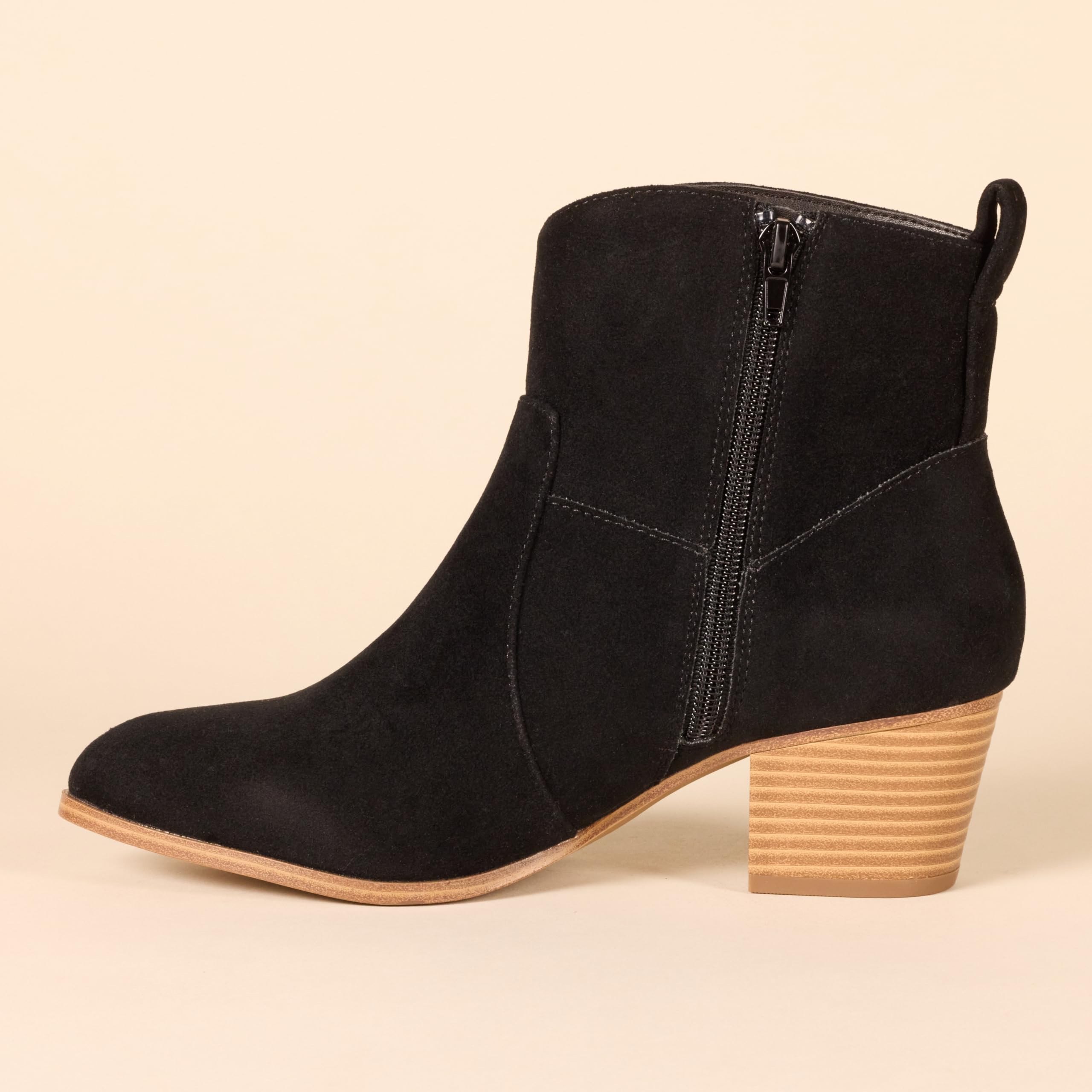 Amazon Essentials Damen Western-Stiefeletten Mit Gestapeltem Absatz