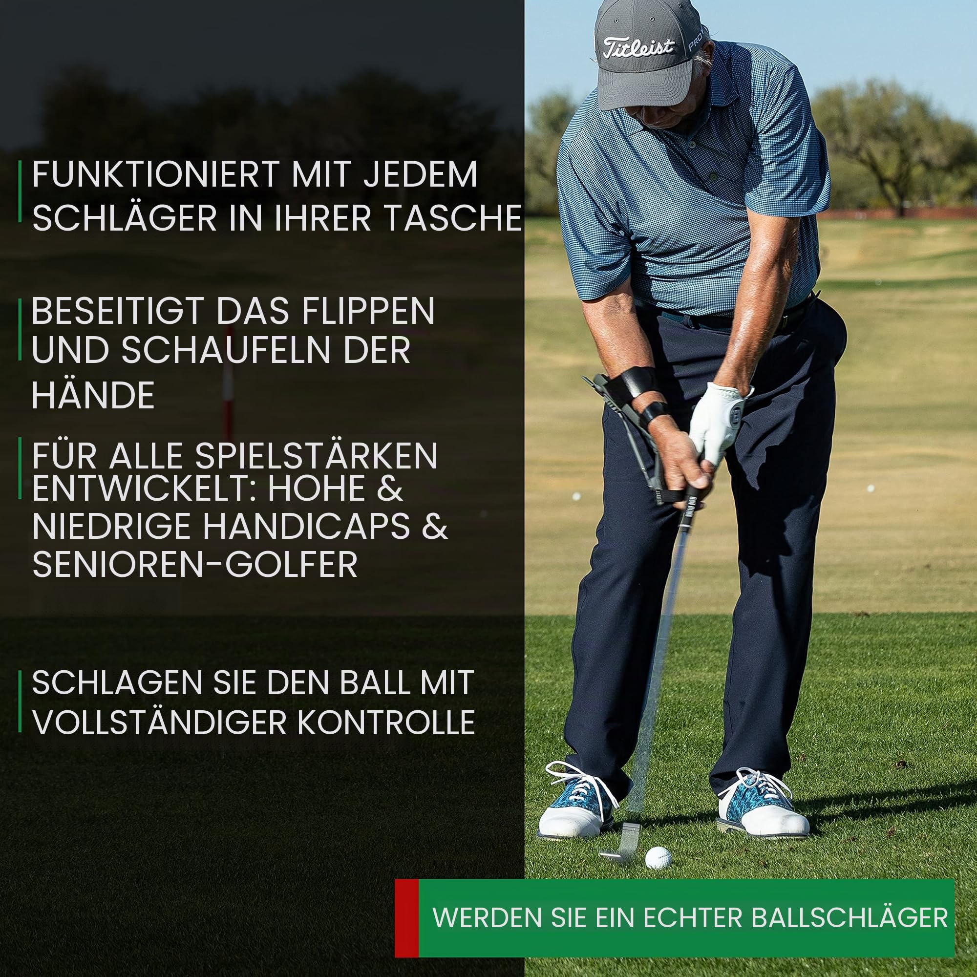 Precision Impact Golf Training Aid - Putting Trainer, Golf Swing Trainer, Golf Training Equipment, Golf Swing Trainer Aid, Golf Trainer, Golf Practice Equipment, Wrist Hinge Trainer