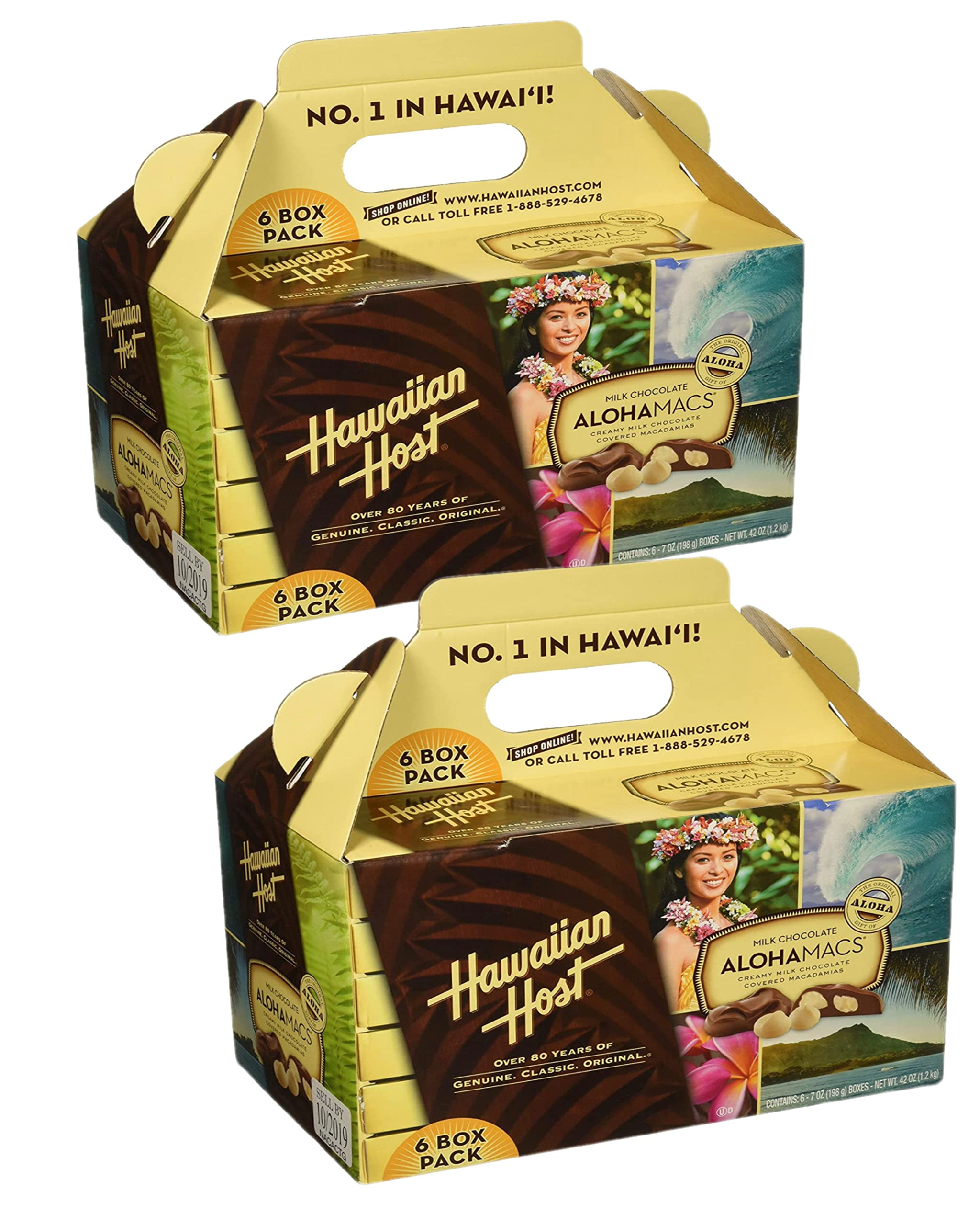 Hawaiian Host Alohamacs Milk Chocolate The Original Chocolate Covered