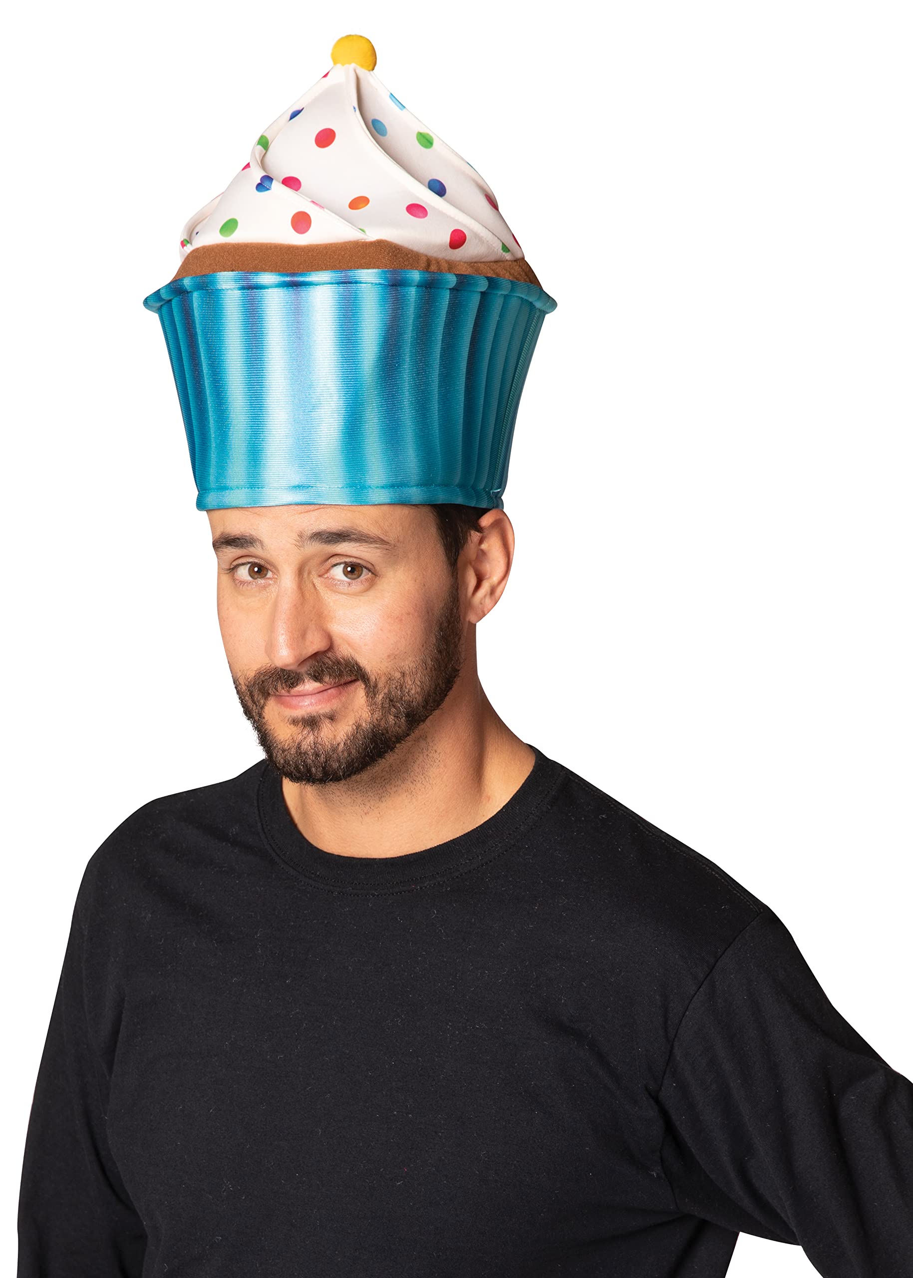 Rasta Imposta Blue Cupcake Hat Costume Accessory Muffin Cake Cup Cake Accessories Hats Headwear Costumes, Adult One Size