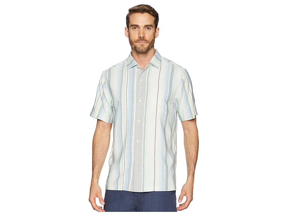 

Tommy Bahama Posado Sands Camp Shirt (Blue Aster) Men's Clothing