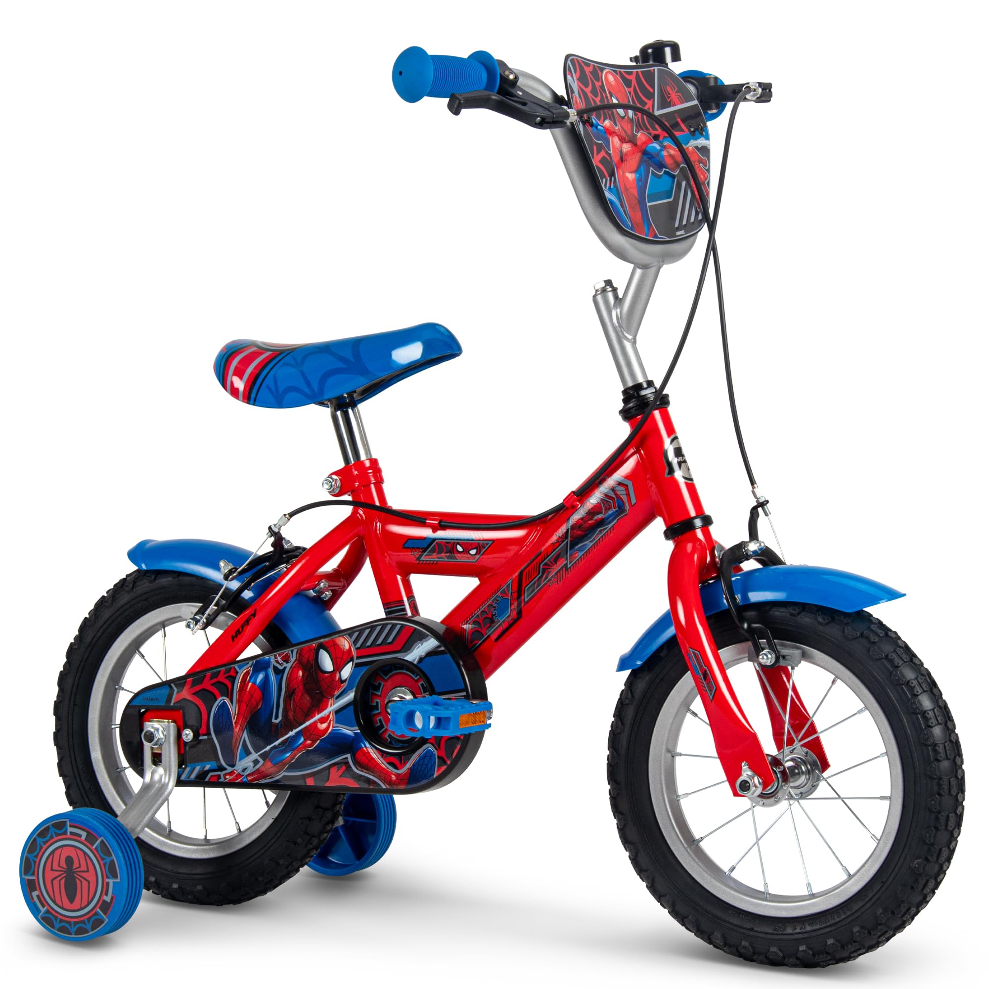 Huffy Vélo pour Enfant Marvel Spider-Man 12/14/16" avec Roues Jockey