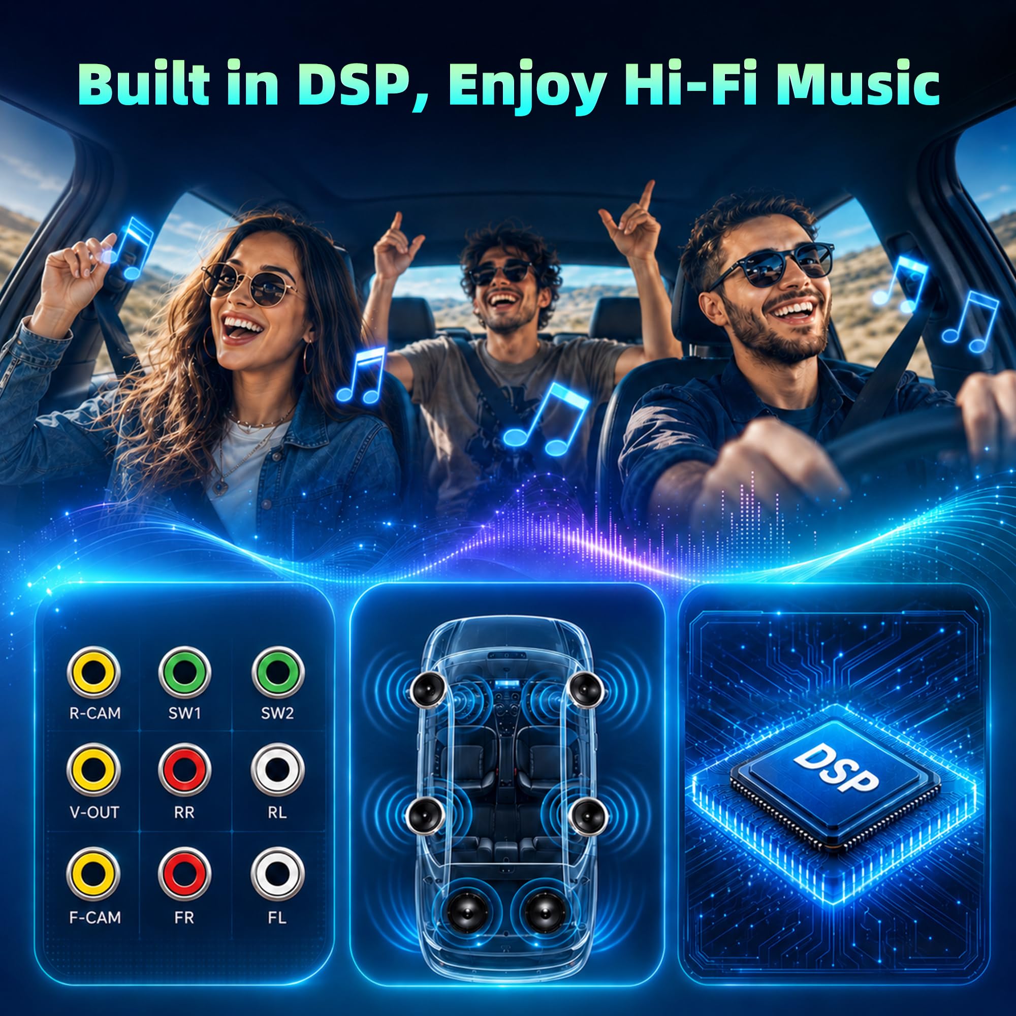 Smooth 7 inch Linux Car Radio for Golf 6 5 VW Passat Jetta Caddy Polo CC Tiguan EOS T5 Skoda, 2GB RAM Wireless Carplay/Android Auto, Instant Boot, HD Touchscreen with Bluetooth 5.0 & DSP Sound
