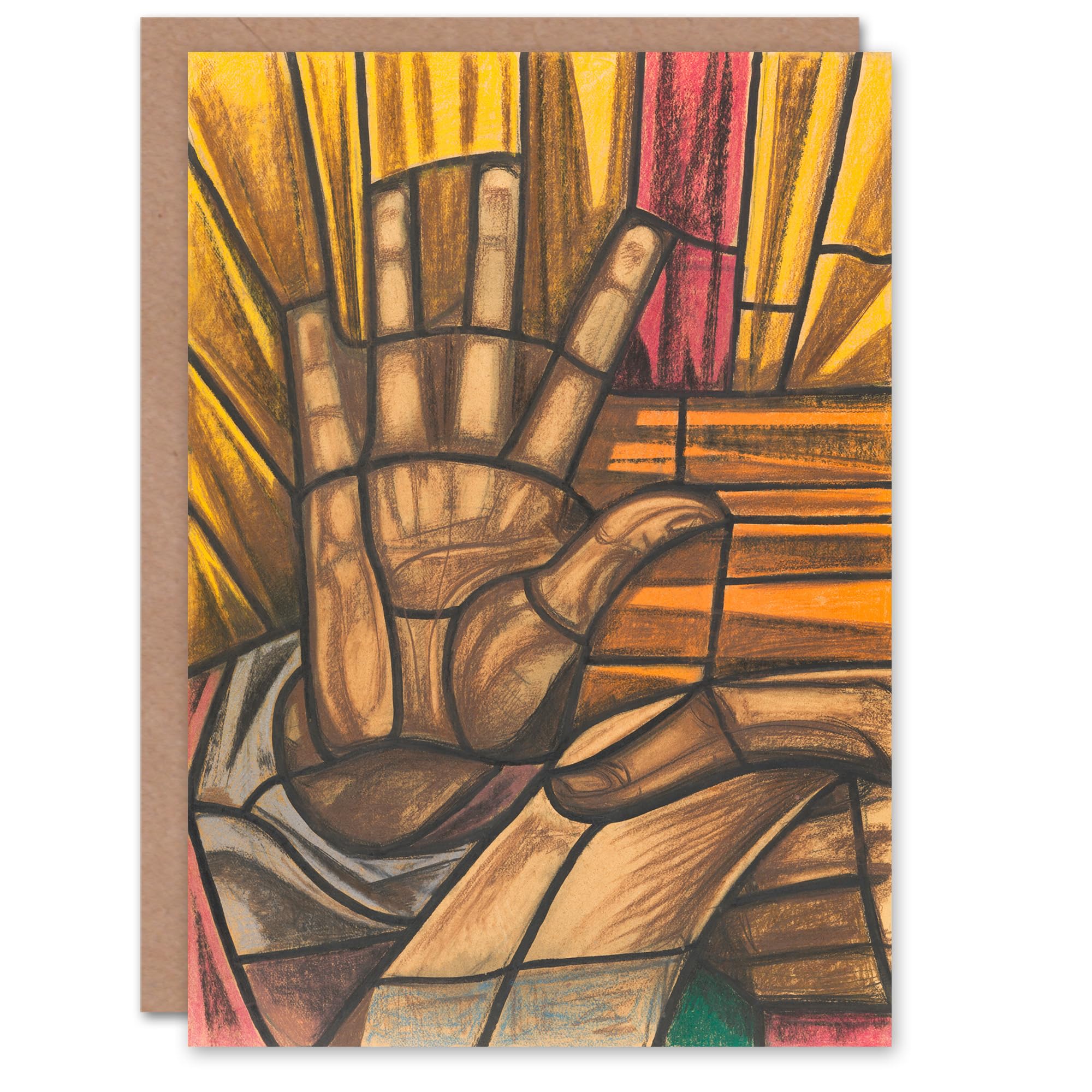 Artery8 Richard Roland Holst Art Card St Luke Hand Design Greeting Card