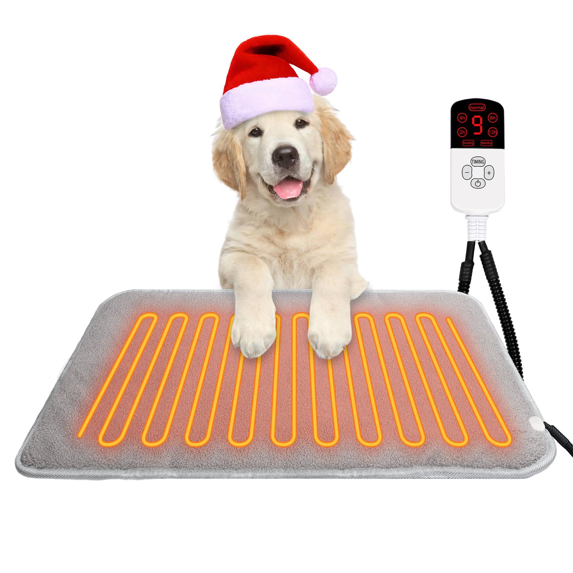 TEOV Haustier Heizkissen für Katzen Hunde 60 x 90CM, 20°C-55