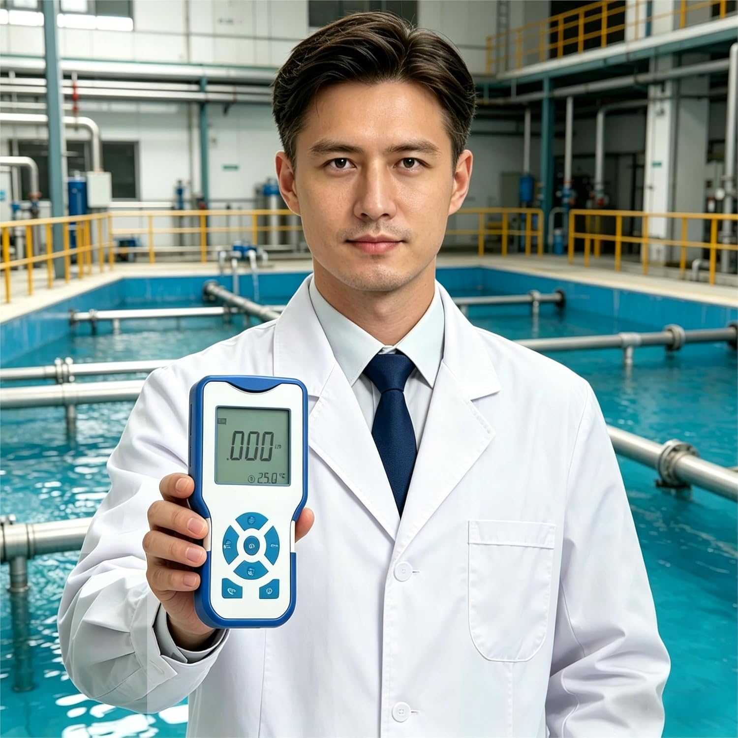 Portable Water Quality Tester – pH Meter, Conductivity, Dissolved Oxygen, Resistivity Meter, Lab Water Testing Instrument for Aquarium, Hydroponics, Drinking Water, and Industrial Use