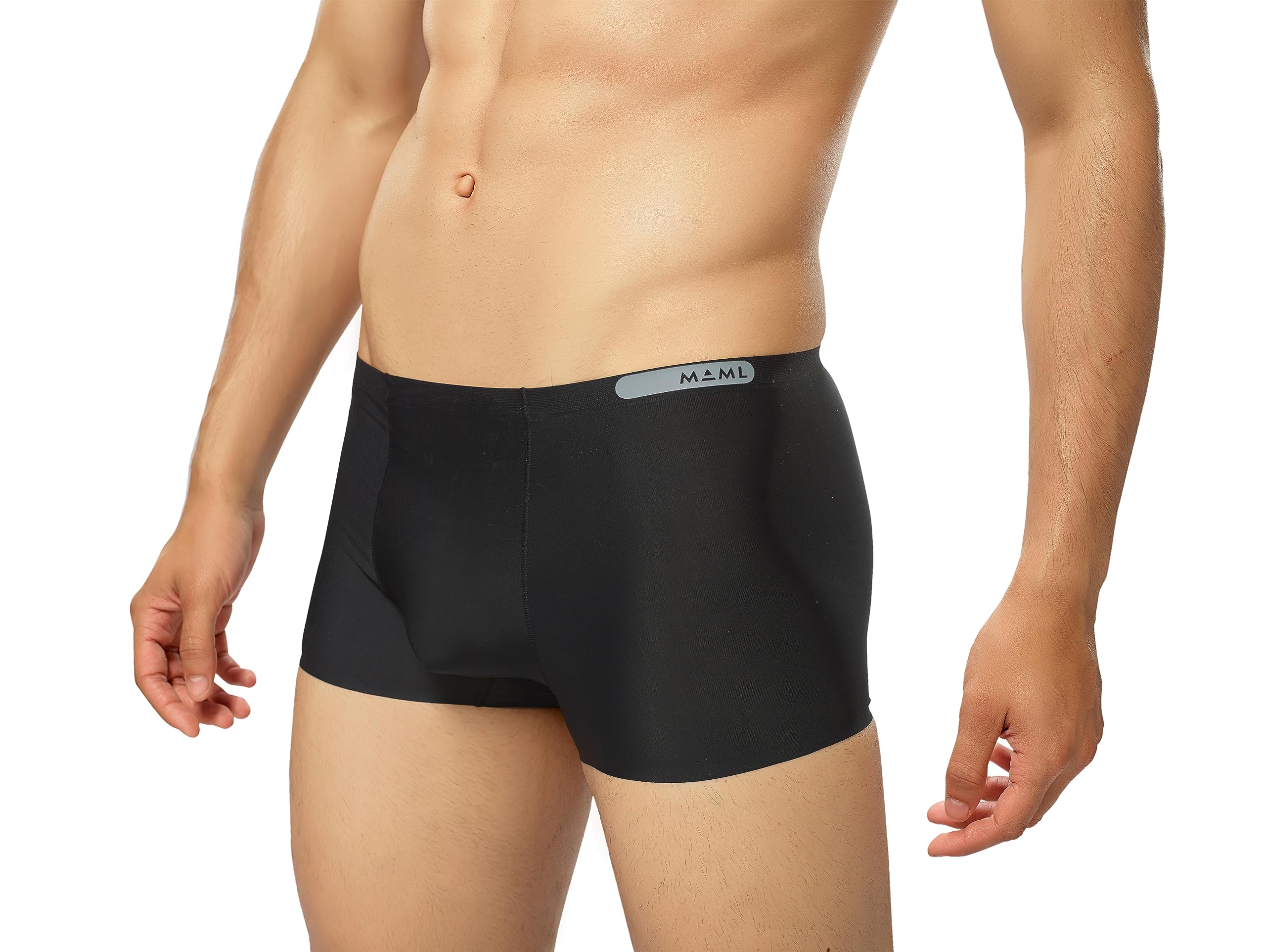 MAML Innerwear Presents Plain Seamless Stretchable Underwear, Ultra-Thin Silk Fabric, Quick-Dry Seamless Underwear for Men and Boys