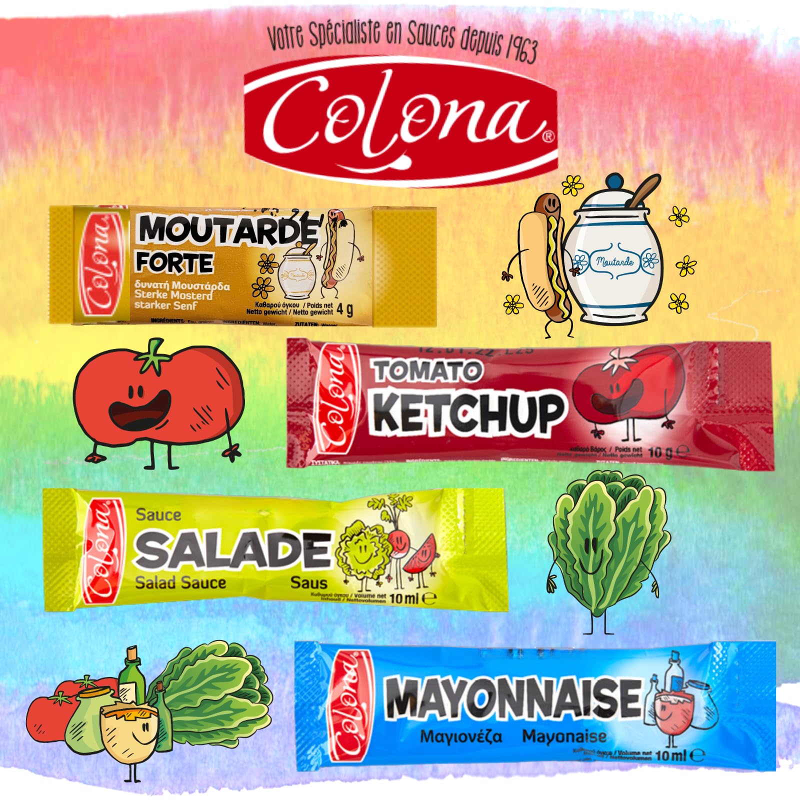 stick sauce Ketchup Colona 10g (500)