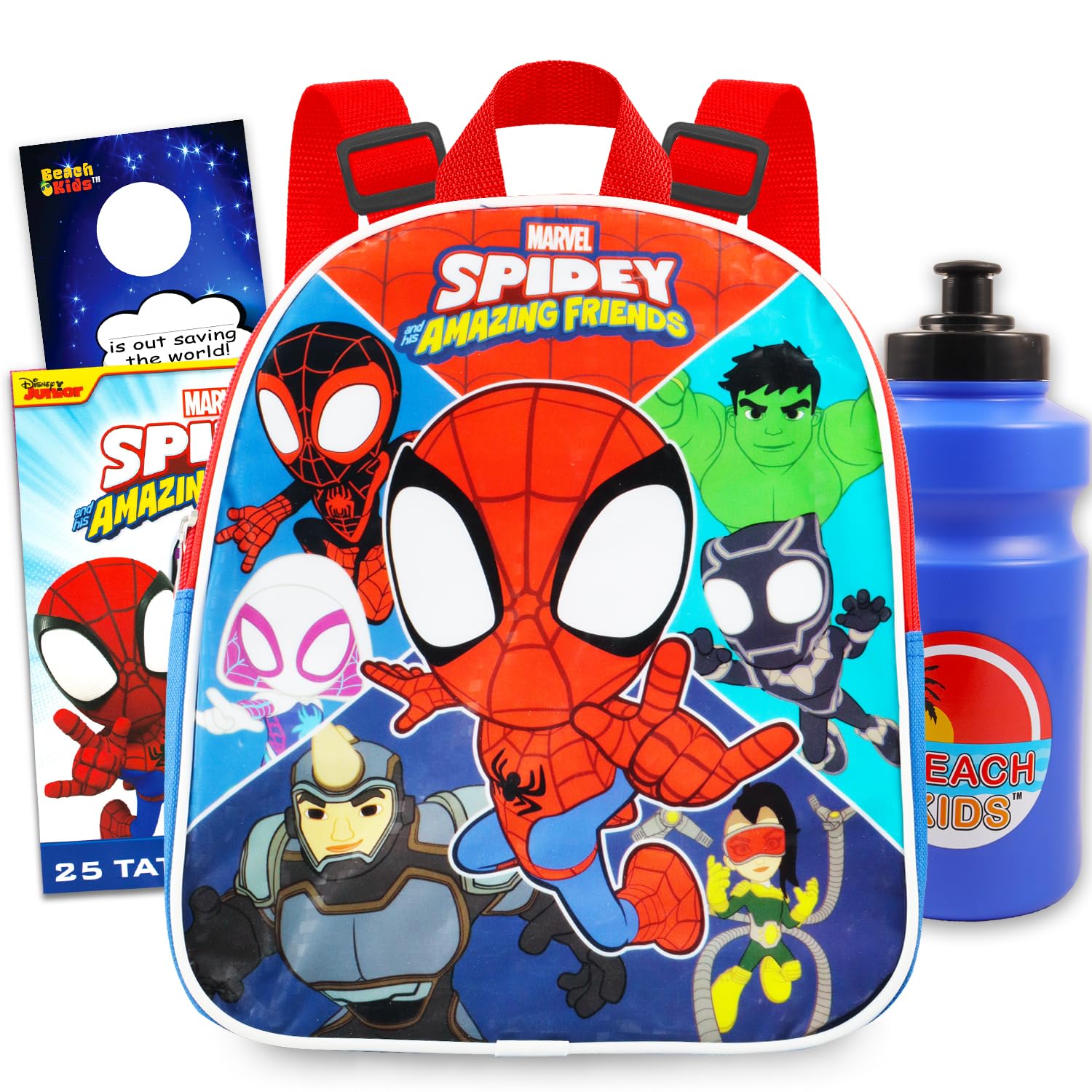 Spidey and Friends Mini Backpack Set - Bundle with 11