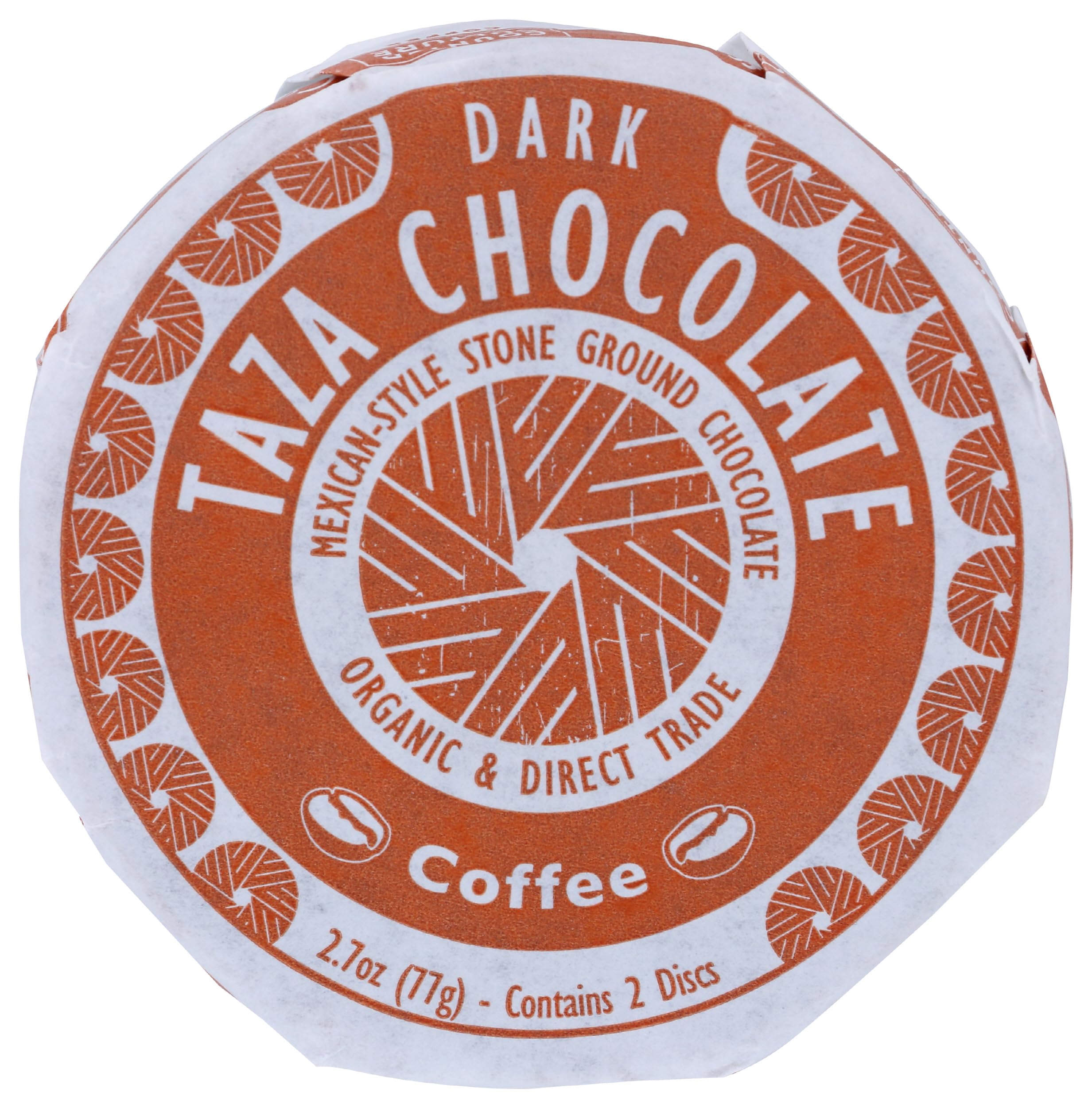 Organic Mexicano Disc 55% Dark Chocolate, Coffee, 2.7 Ounce (1 Count), Vegan