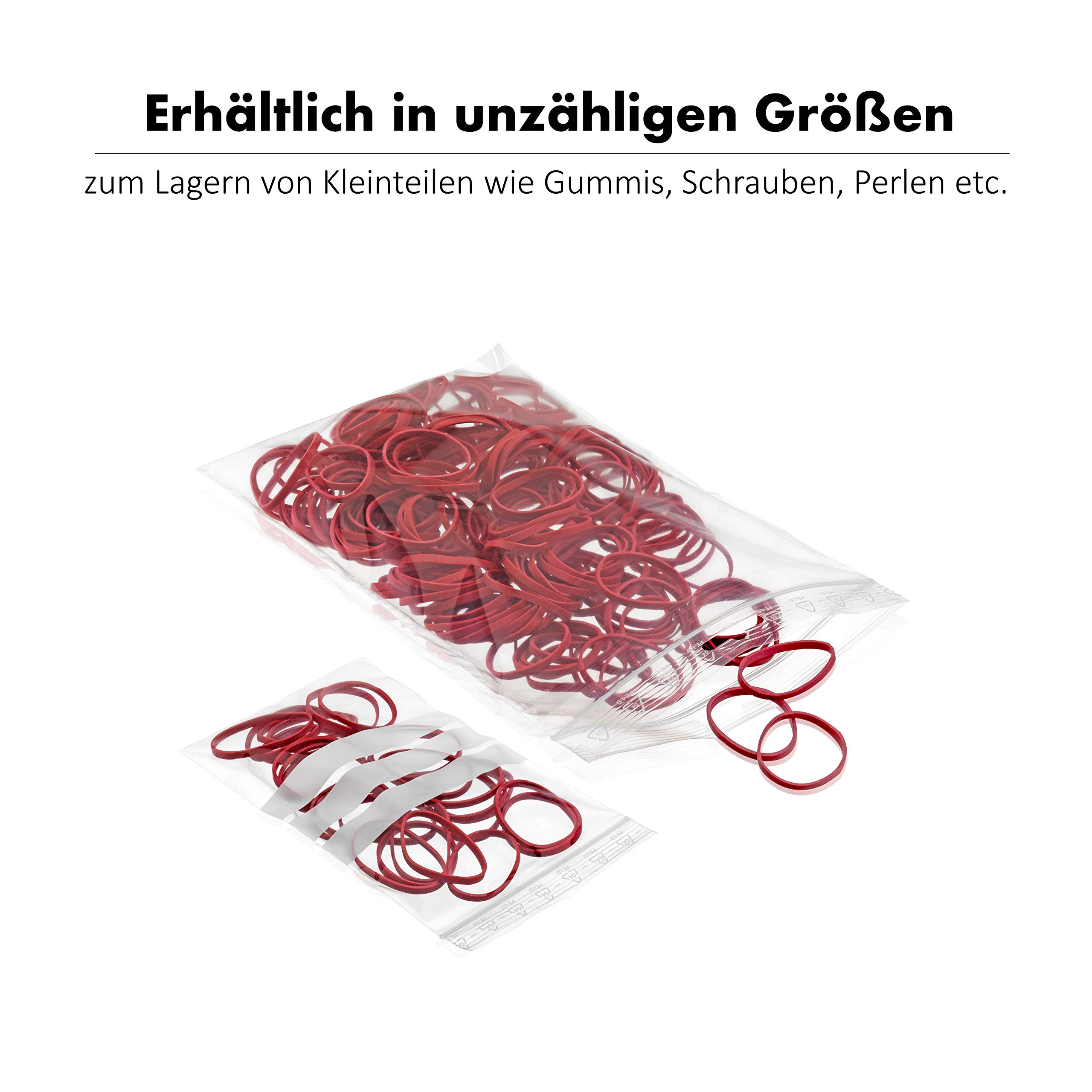 3000x Druckverschlussbeutel 400x600mm 50my - Druckverschluss Beutel transparent (LDPE-Folie)- Zipbeutel Folienbeutel wiederverschließbar - Plastikbeutel Polybeutel lebensmittelunbedenklich