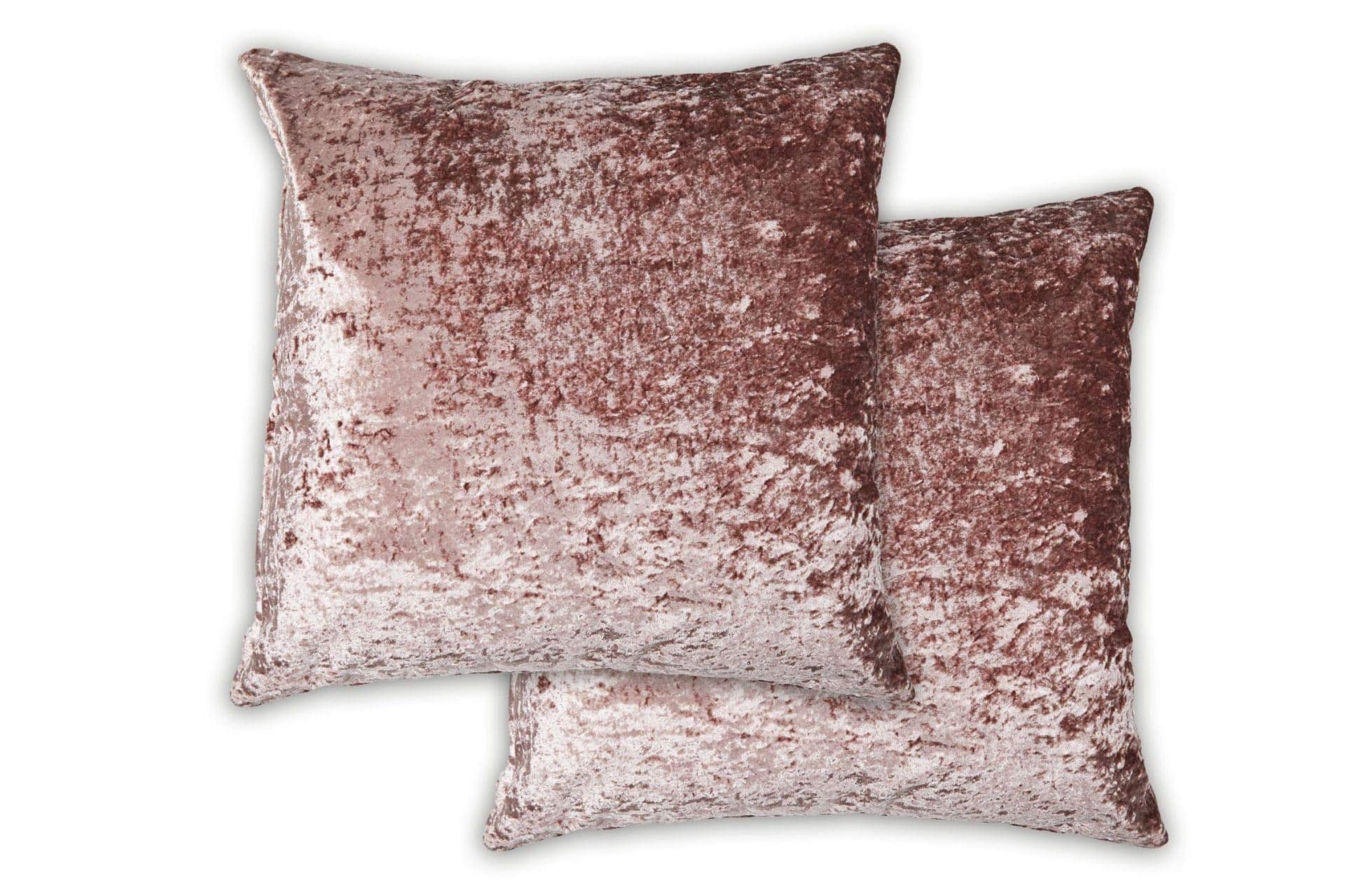 Lex's Linens Pack Of 4 Blush Set Of 4 Crushed Velvet Cushion Covers (Pack Of 4 Blush)