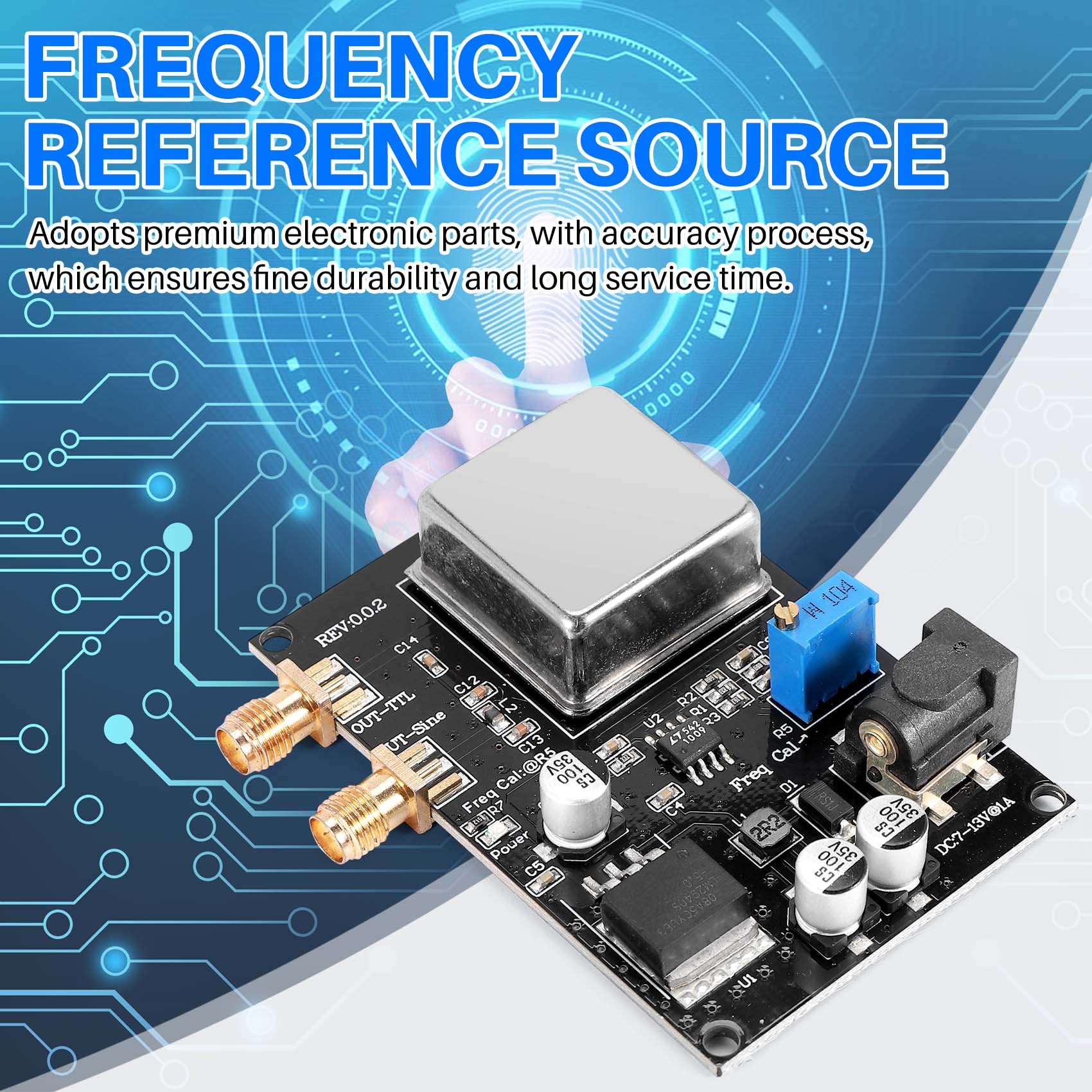 Nagoyuki OCXO-10MHz Modulo di Riferimento di Frequenza Sorgente di Riferimento di Frequenza Un Basso Rumore di Fase per Il Misuratore di Frequenza del Decodificatore del Suono