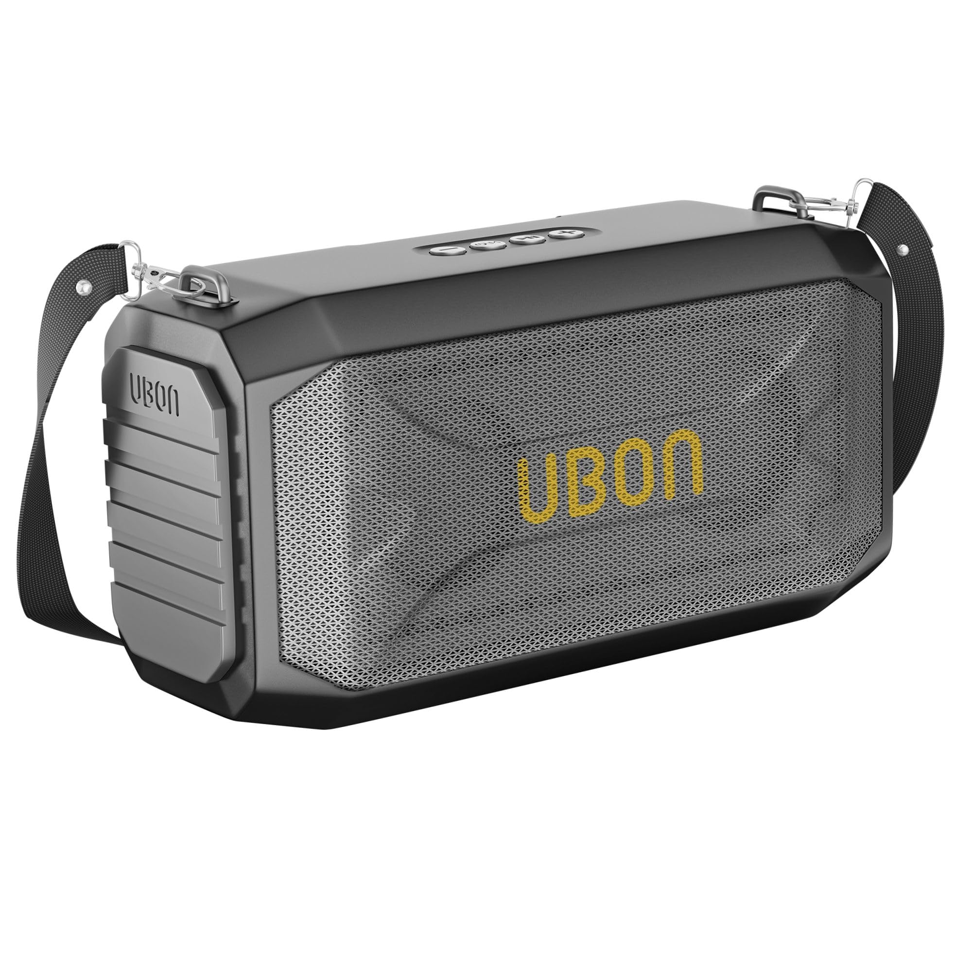 UBON SP95 20 Watt Wireless Party Speaker with 10 Hours Long Playtime | 2000 mAh Battery | Surround Sound, Multple Connectivity - TF Card, BTV5.3, Aux, Built in FM Radio (Grey)-image-10