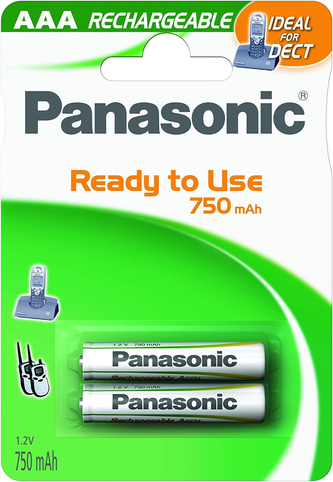1678 R2U P03 AAA 750 mAh Evolta Rechargeable Battery