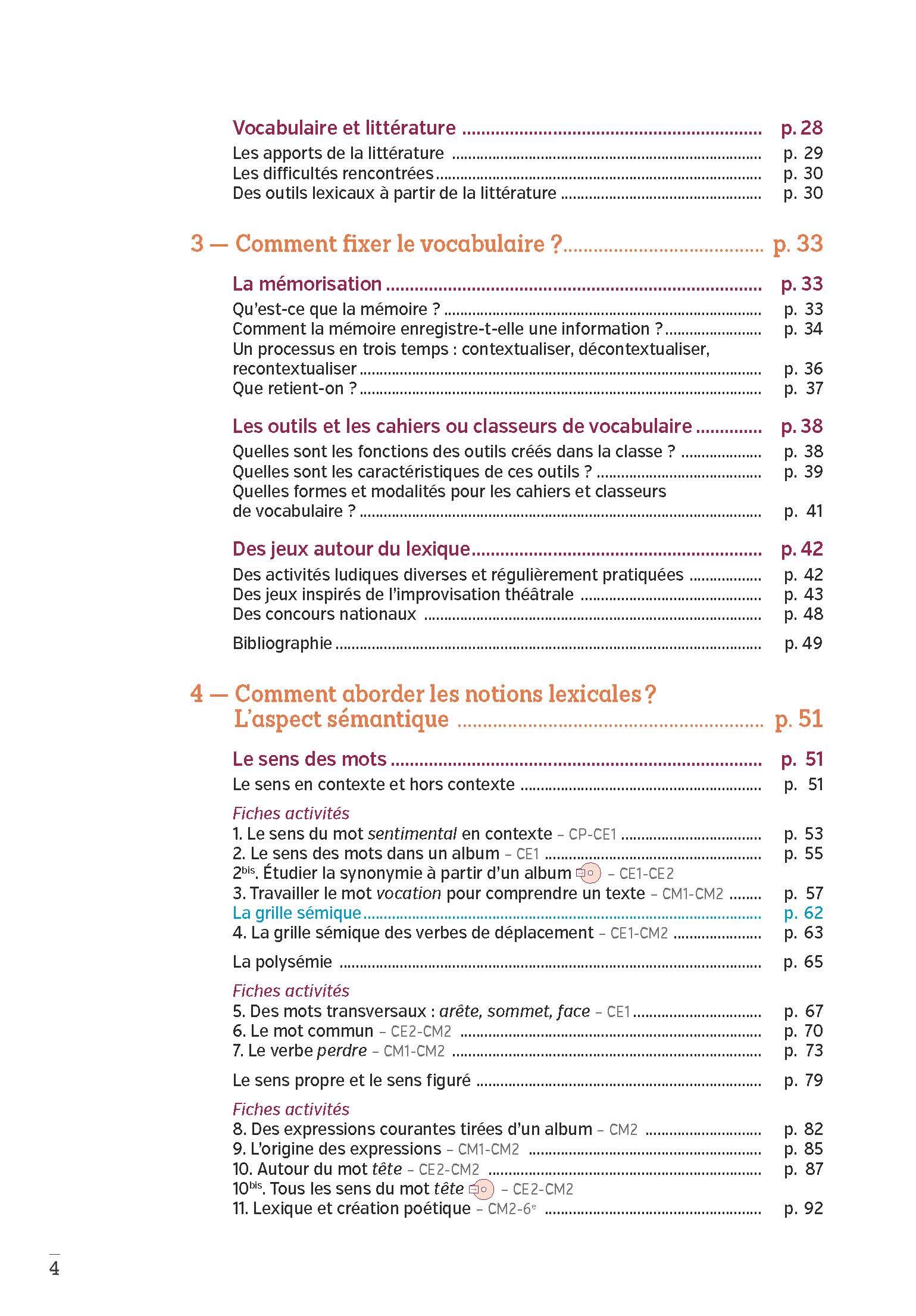 Guide pour enseigner le vocabulaire à l'école élémentaire (+ CD-Rom/téléchargement)