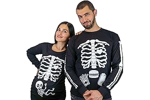 Enchanting Pregnancy Costume Duo: Glow-in-the-Dark Bone Appetit