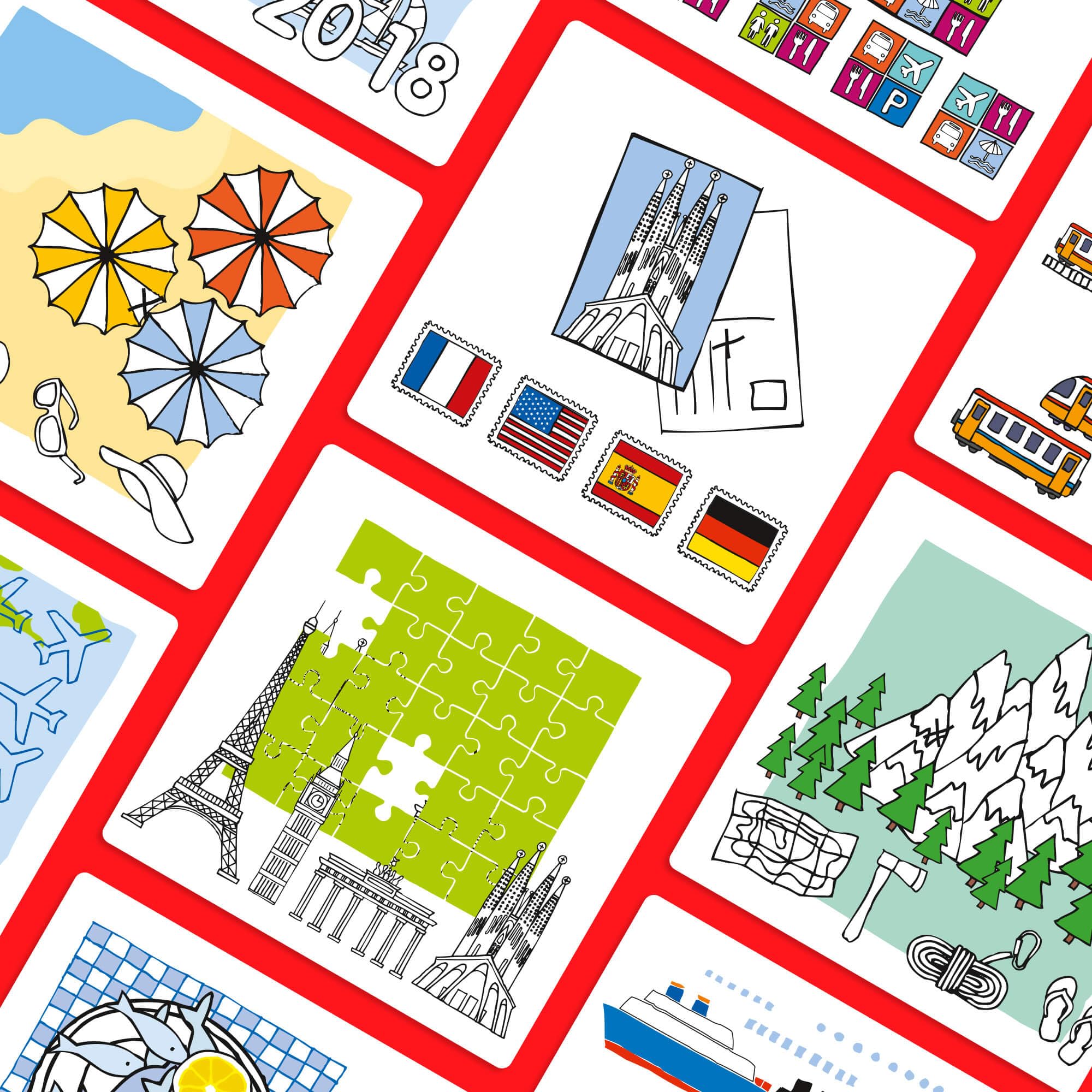 HABA Logic! Case Extension Set Vacaciones & Viajes, Juego de lógica para niños a Partir de 7 años, Juego de Rompecabezas. Juego de Viaje, Juego para 1 Jugador