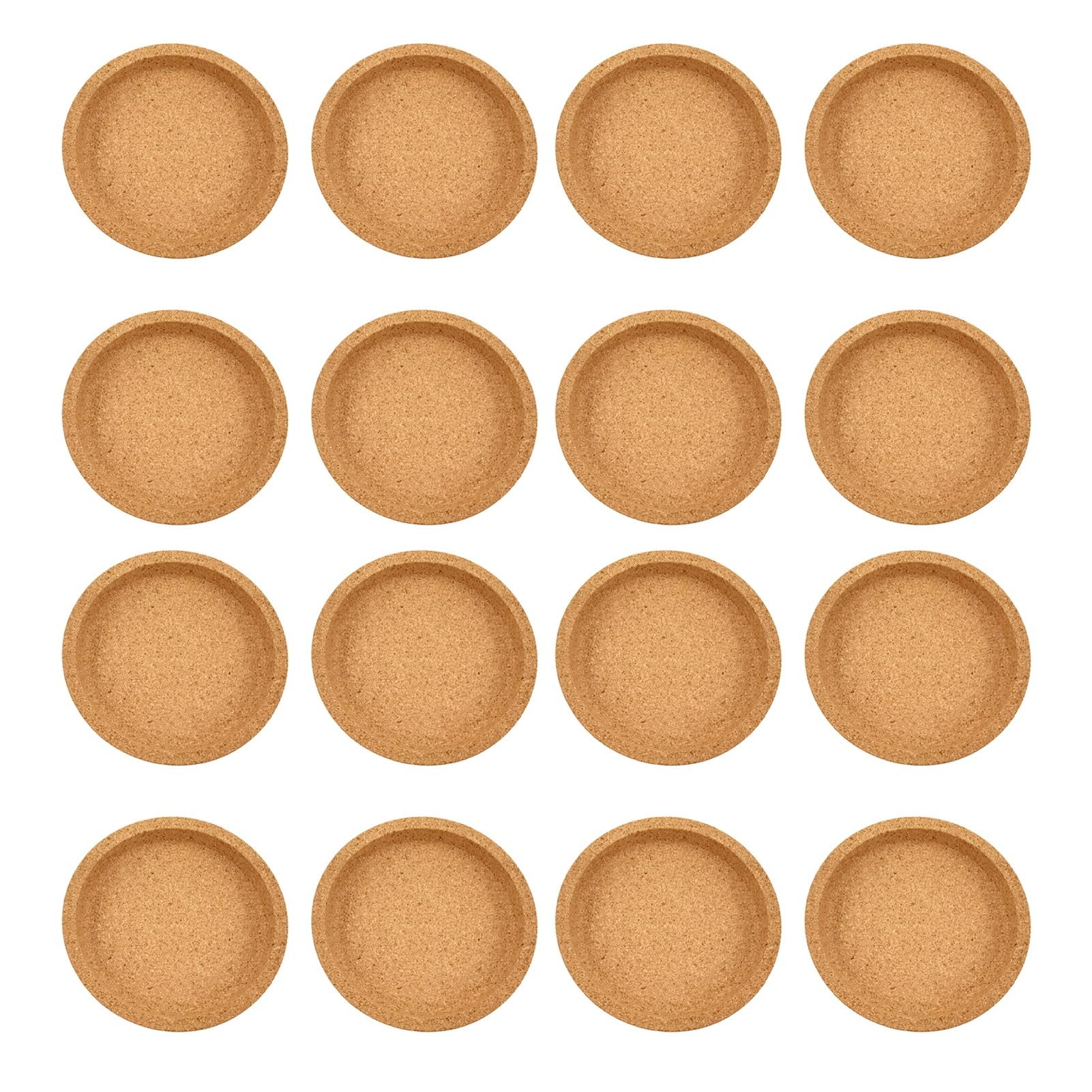 Coaster, Strong Heat Insulation Cork, Performance Round Cork with Three-Dimensional Design