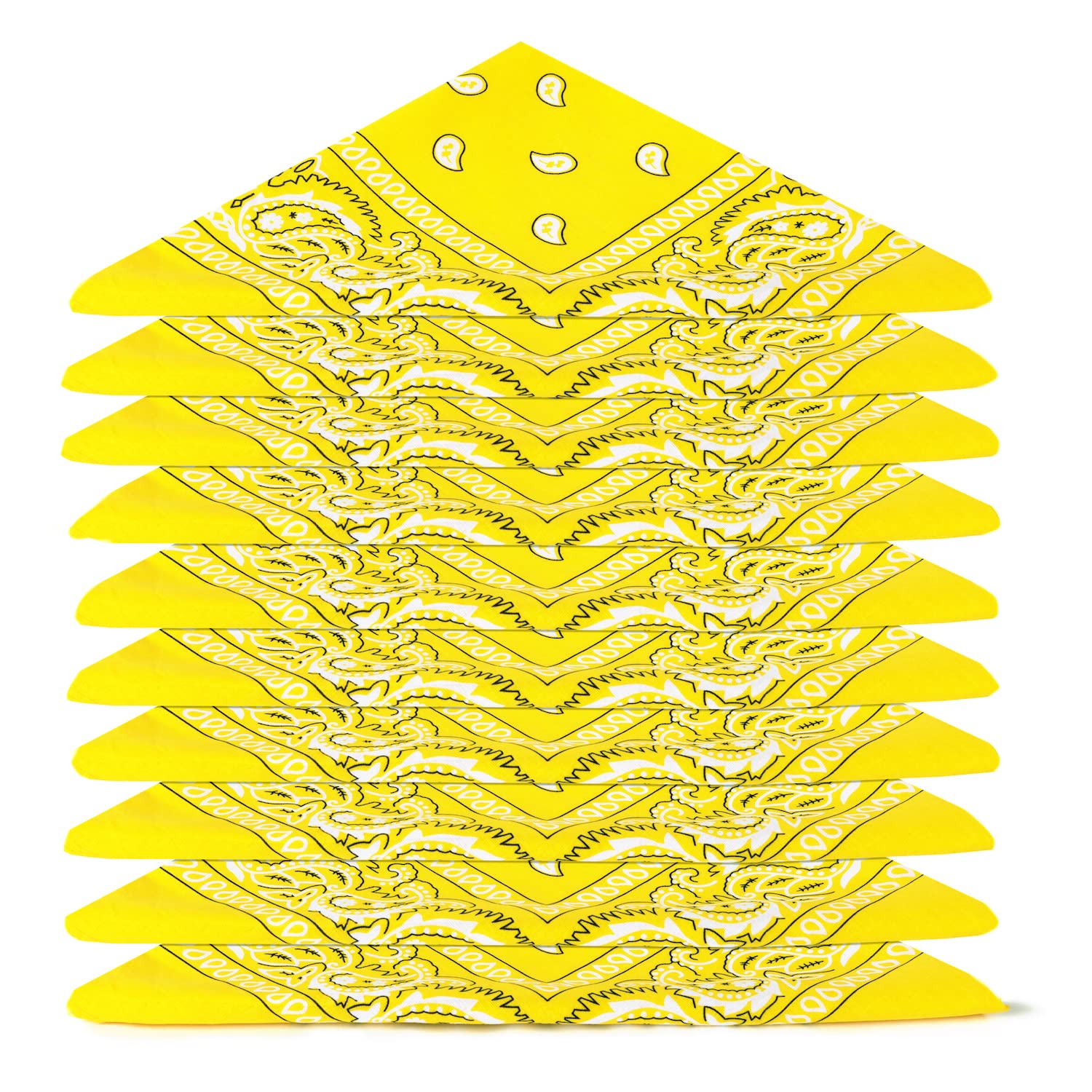 EL BANDANA - Lote de bandanas 100% Algodon de primera calidad Paisley Panuelo Cabeza Cuello Bufanda - Juego de 5/10/20