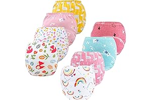 Potty Training Underwear for 2-Year-Old Boys and Girls, Reusable and Washable Training Pants for Toddlers