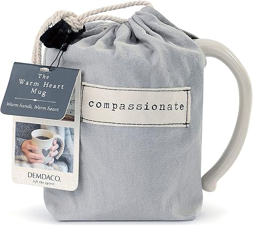 Miniatura 3 de DEMDACO Warm Heart Cream - Taza de café de cerámica de 16 onzas