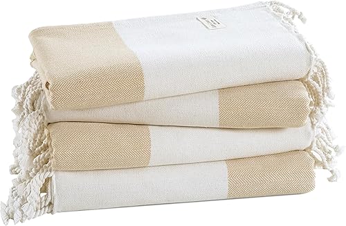 LANE LINEN Toalla de playa 100% algodón con bolsa, 4 toallas de gran tamaño de 39 x 71 pulgadas, absorbente de piscina, extra grande, de secado