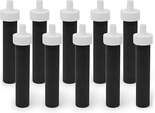Fette Filter Replacement Filters for Brita Water Bottles – BPA Free Water Filters Compatible with Brita Hard-Sided Bottles & Sport Sided Bottles – Compare to Part #BB06. (Pack of 10)