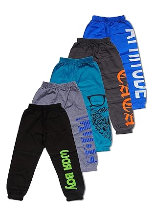 Pack Of 5 Boy's Loose Fit Pants