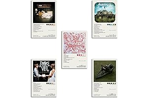 Pierce the Veil The Veil Music Album Cover Signed Limited Canvas Poster (Set of 5)