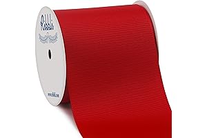 3 Inch Red Grosgrain Ribbon Roll: Elevate Your Crafting and Decor
