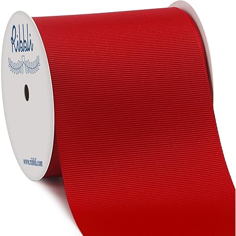 3 Inch Red Grosgrain Ribbon Roll: Elevate Your Crafting and Decor