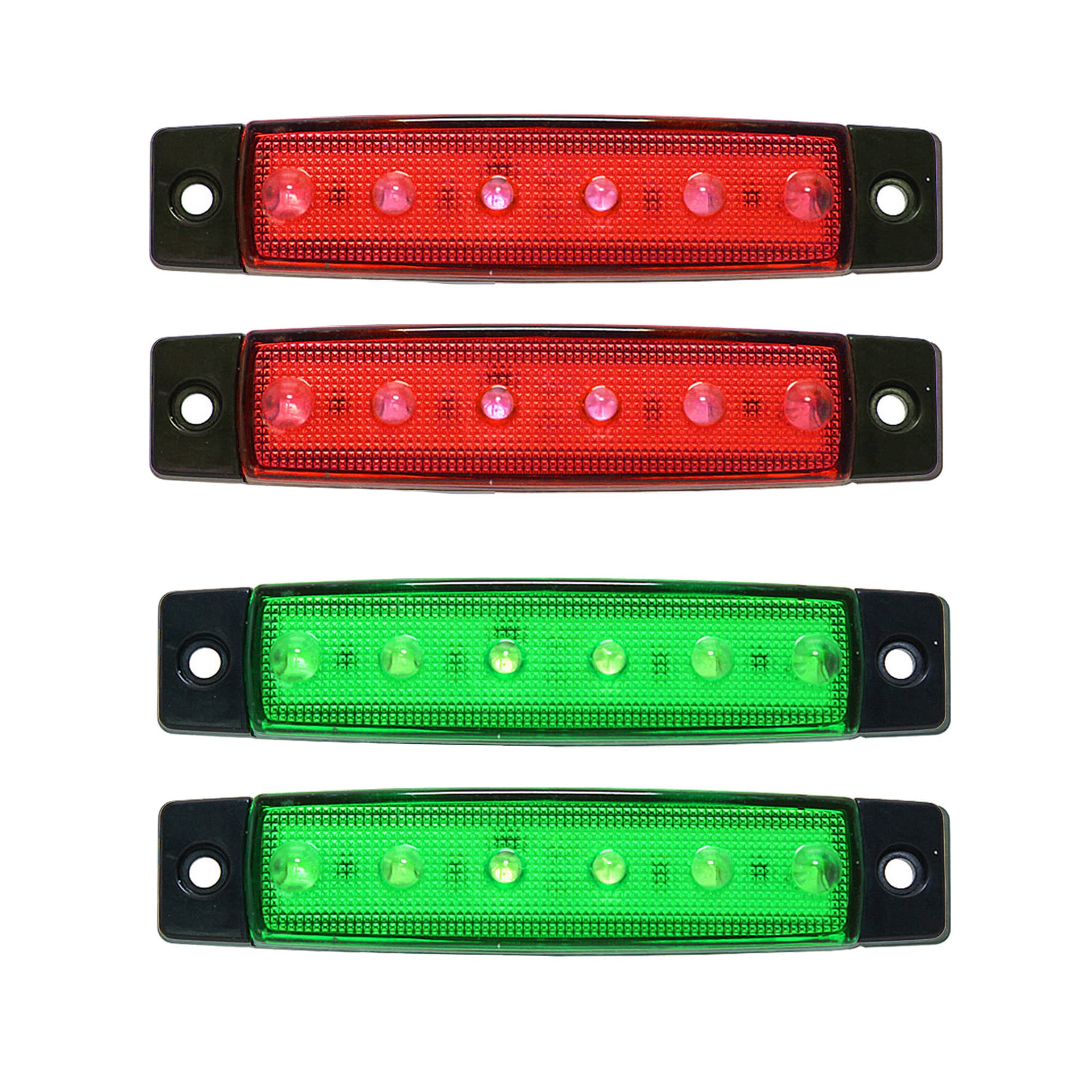 UWDESY 4Pcs Red Green Boat Navigation Lights,Boat Interior Light, Bow deck Transom Stern Lights,Boat Led Light for Bow and Stern Kayak Lights Port Starboard Light DC 12V