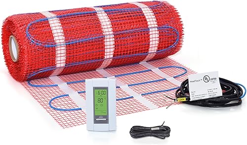 HeatTech tapete eléctrico de calefacción, mosaico radiante 120V