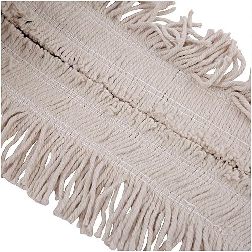 Miniatura 3 de Boardwalk BWKFF40 5 in. Flash Forty Disposable Cotton Dustmop - Natural