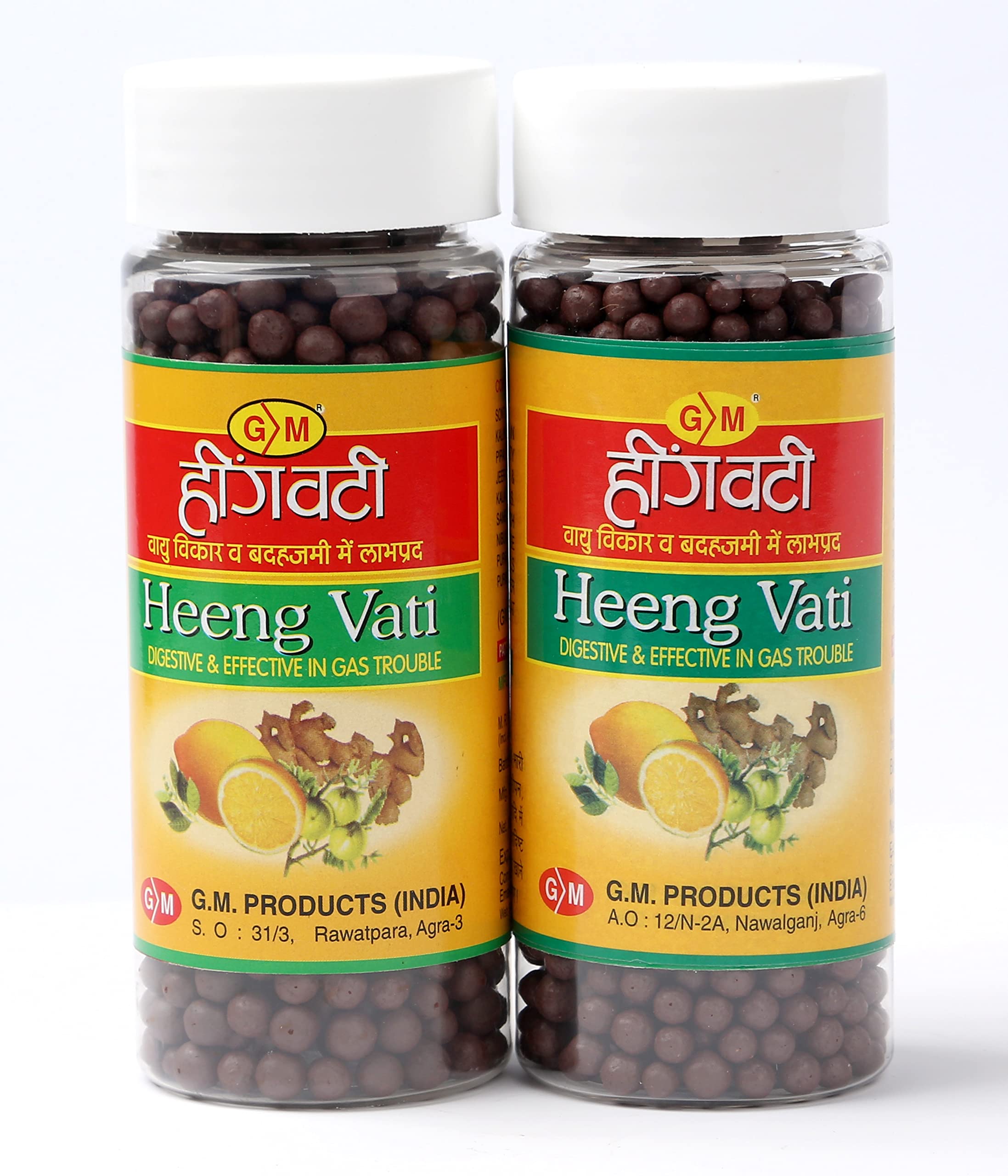 G.M. Heeng Vati (Pills) (New Pack) | For Gastric Troubles, Acidity, Loss of Appetite and Discomfort after the meals | (Pack of 2 bottles) 120g each (B0C3HN48DN) Amazon Price History, Amazon Price Tracker