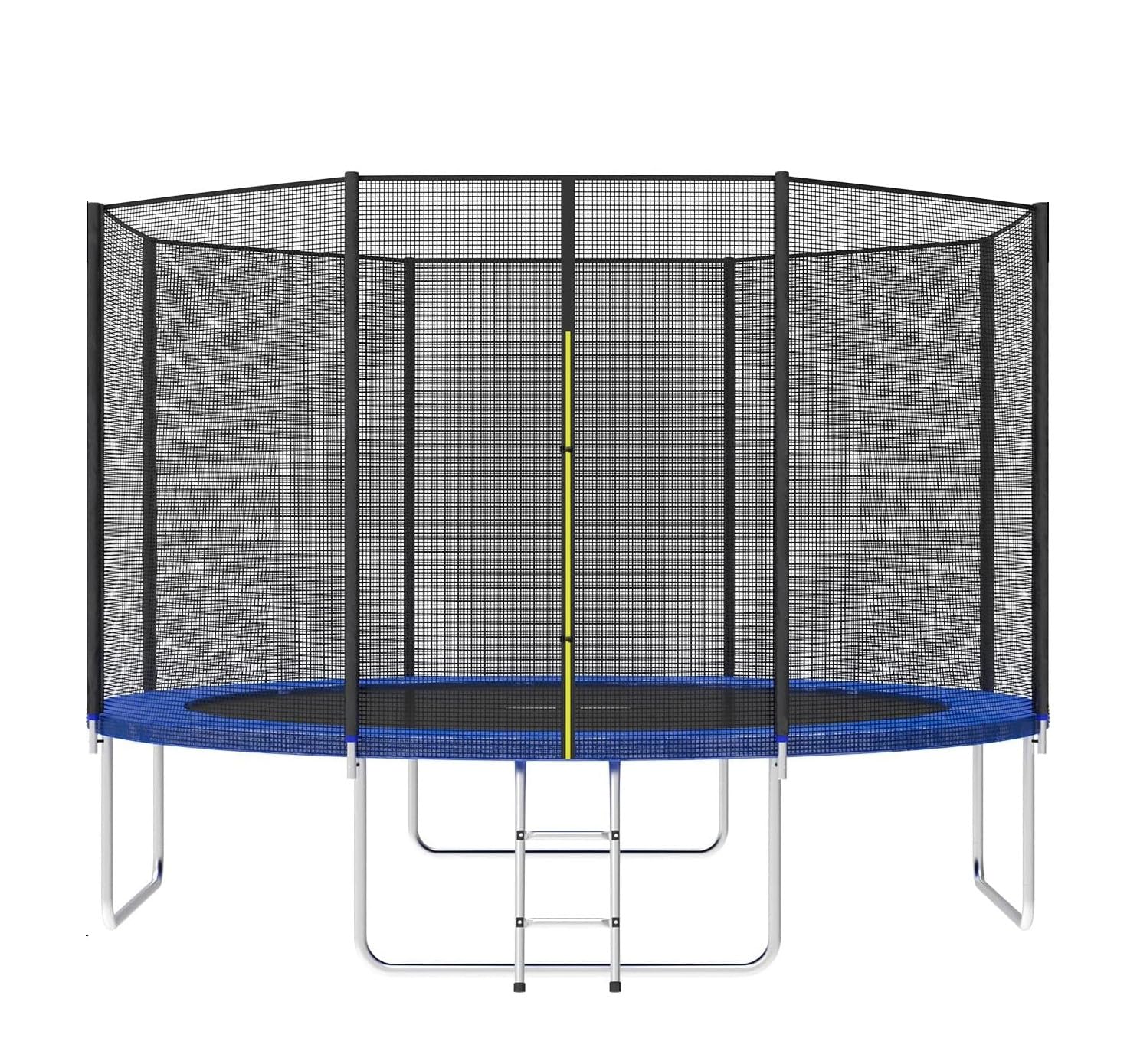 YALLA HomeGym Large 12, 14, 16 FT Trampolines, For Kids & Adults Outdoor Trampoline, Fitness & Exercise Trampoline With Safety Net, Wear-Resistant Outdoor Large Recreational Trampoline With Ladder