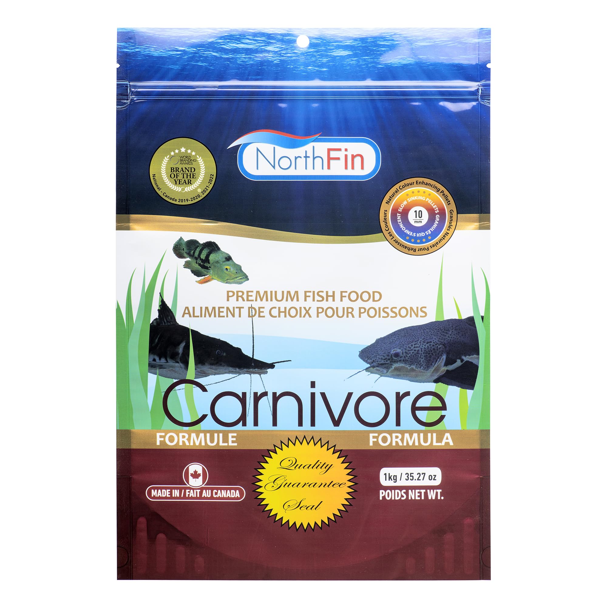 NorthFin Mass Carnivore Formula, Sinking Pellets, 1kg, 10mm