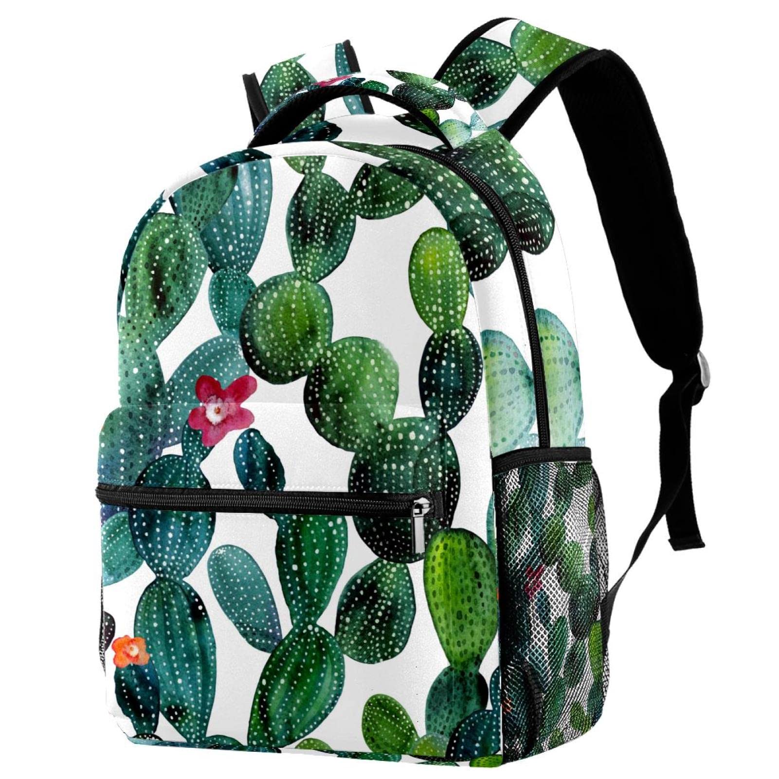 Mochila para portátil de suculentas de cactus bolsa de viaje para ordenador de hombre y mujer 7