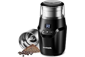 SHARDOR Coffee Grinder Electric: Ultra-Silent Grinding Perfection