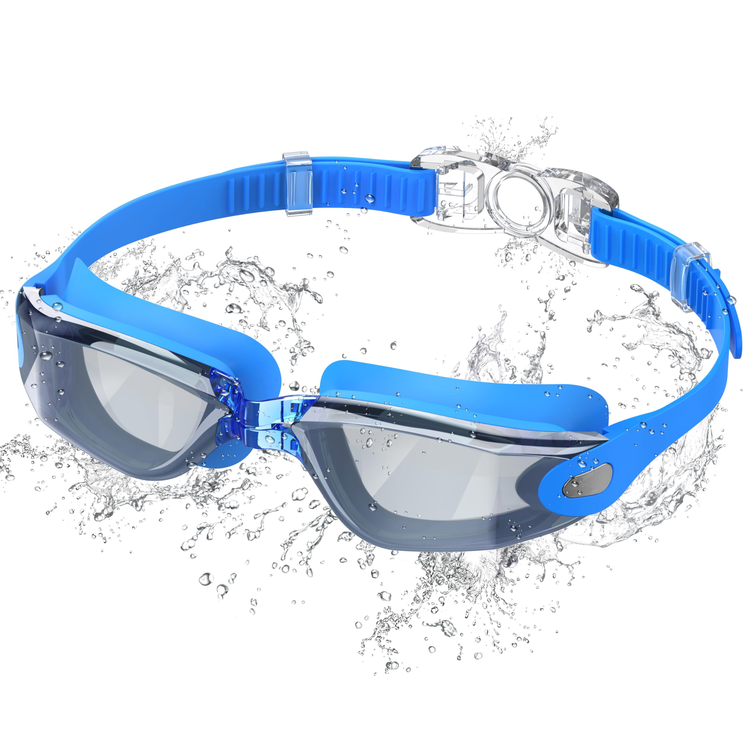 Ambienden Swimming Goggles Adults & Youth - Anti-Fog HD Lens, UV Protection, Waterproof Seal for Training, Beach/Pool - Secure Fit Unisex Goggles Swimming Men & Women
