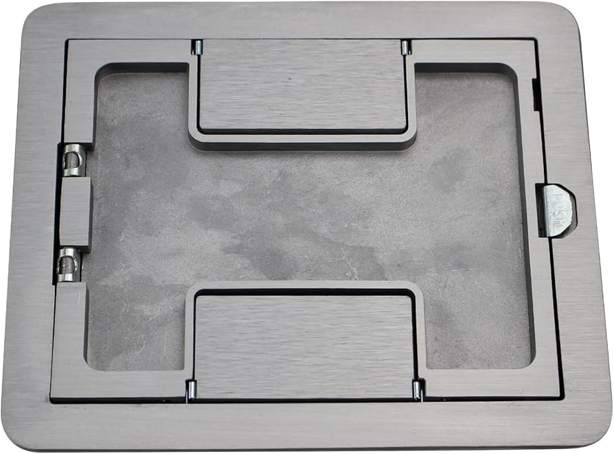 Walker Wiremold Floor Boxes Wiremold AV3ATCBK 4" 20 Amp Black Surface