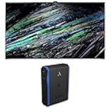 XR77A95L 77 Inch QD-OLED 4K UHD Smart Google TV with AI Upscaling with a 5S-PS4-US1 4-Outlet Power with Omniport USB (2023)